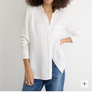 J.Crew classic fit double gauze shirt